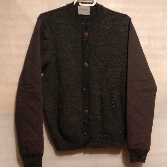 UNDERCOVER JAPAN Aviator bomber quilted puffer Wool Jacket Color Coal Men medium - Picture 1 of 9